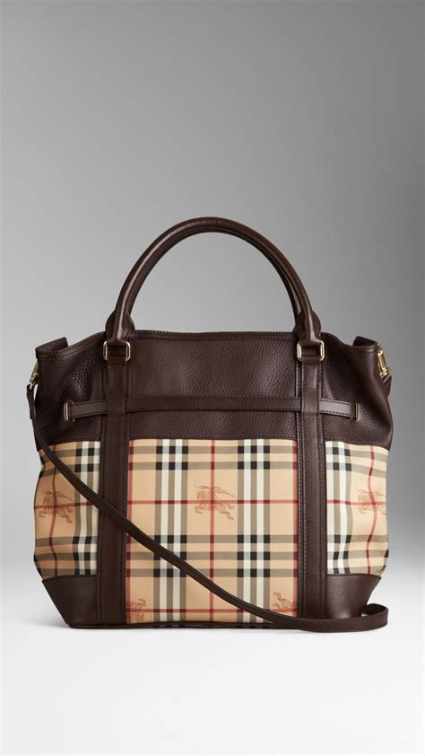 burberry chocolate haymarket check satchel|Burberry Haymarket Tote Checkered Bags & Handbags for Women.